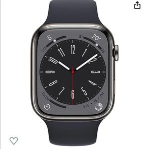 Brand new sealed Apple Watch series 8, 45mm M/L midnight sport band. band & case